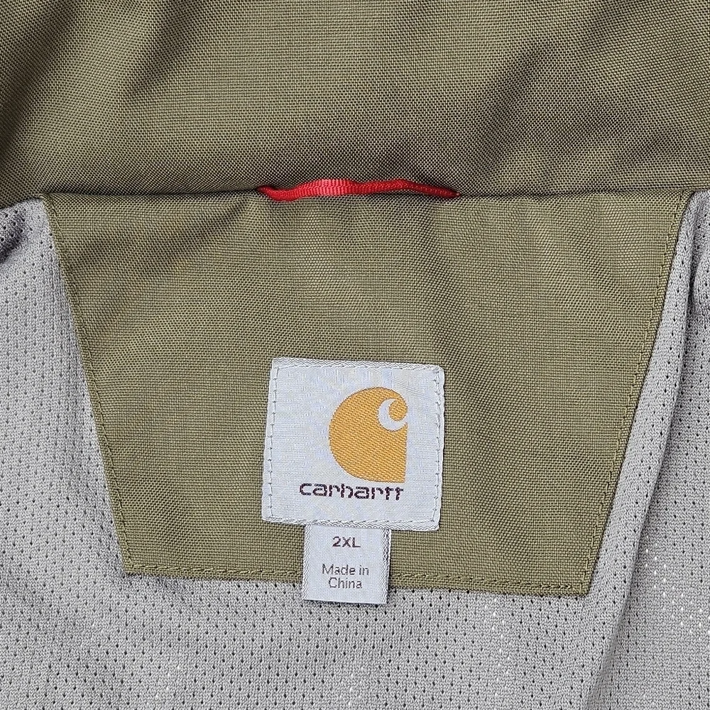 Carhartt Coat J162 Shoreline Waterproof Breathable Green Mens Jacket Sz 2XL XXL